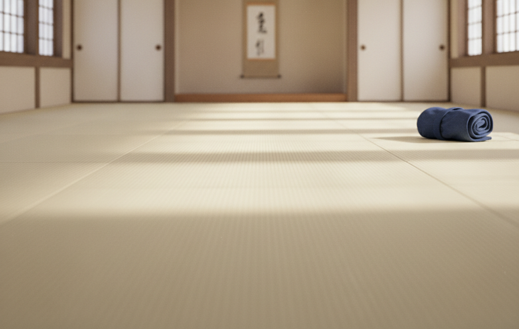 empty dojo mat